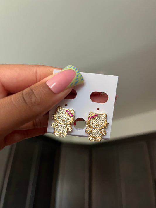 Hello kitty earrings ♡